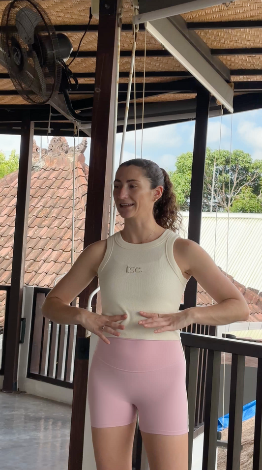 Vinyasa Crop | Latte/Sandstone