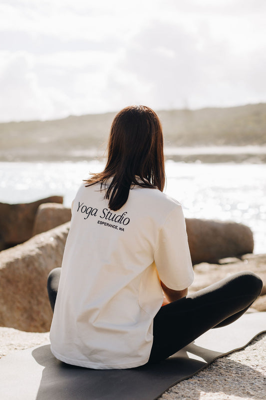 TSE Savasana Tee | Calming Sandstone